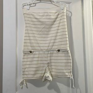NWT Juicy Terry romper M off white/gold